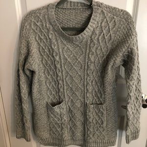 Gray Pocket Sweater